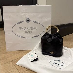 Mini nappa leather bag - black (Nero)